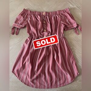 Off-the-Shoulder Boho Spring Dress